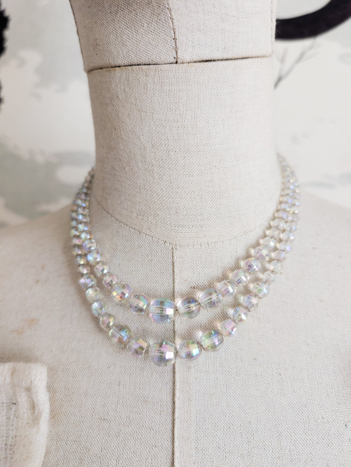 Collier en verre 50's