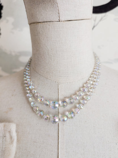 Collier en verre 50's