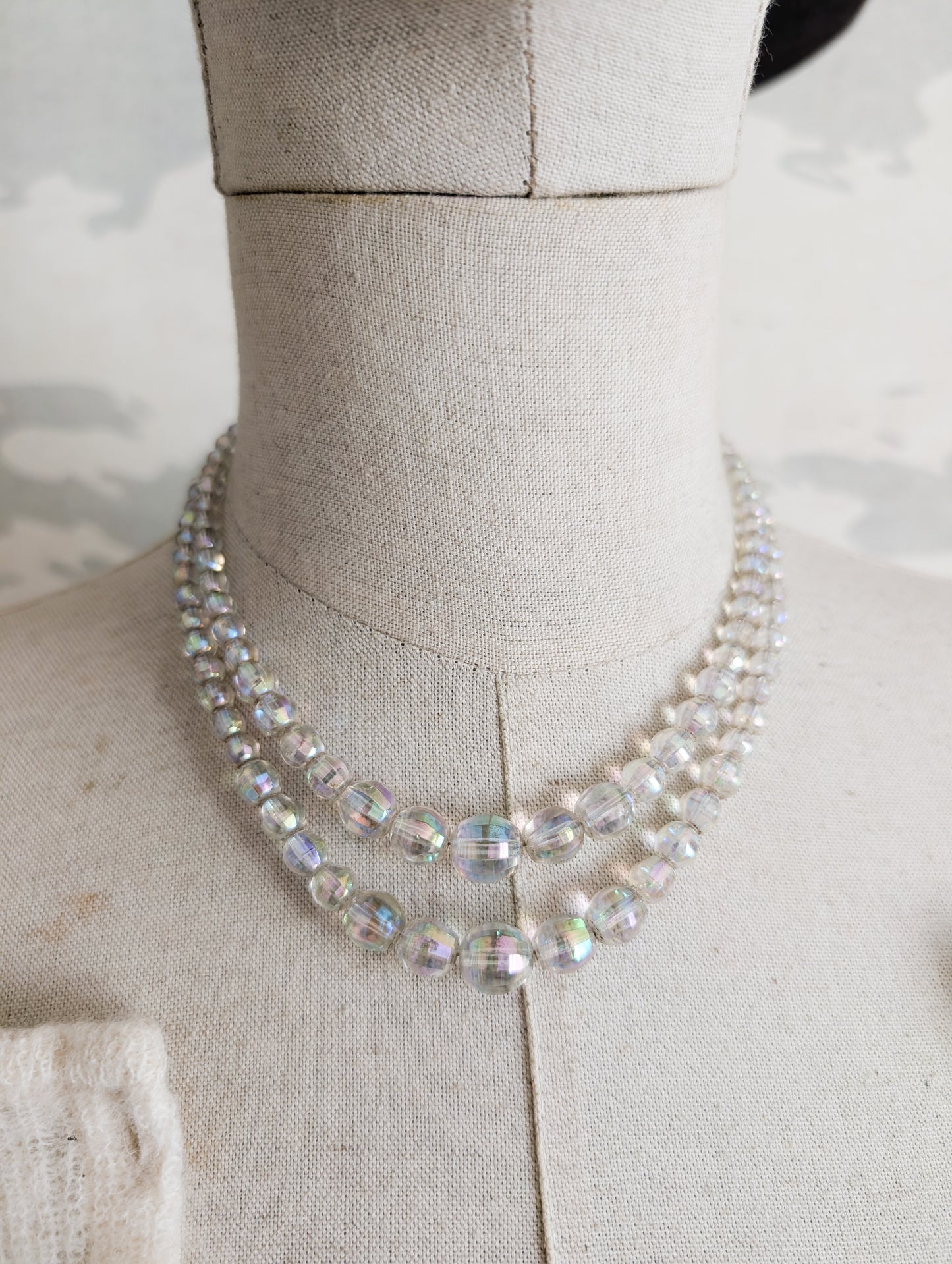 Collier en verre 50's