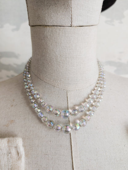 Collier en verre 50's