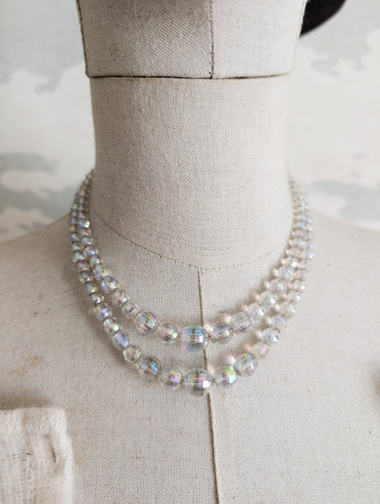 Collier en verre 50's