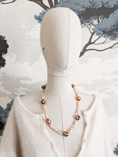 Collier perles et verre de Murano