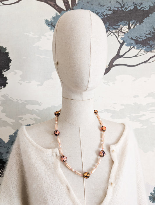 Collier perles et verre de Murano