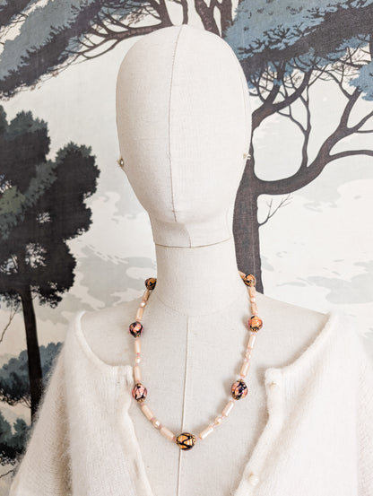 Collier perles et verre de Murano