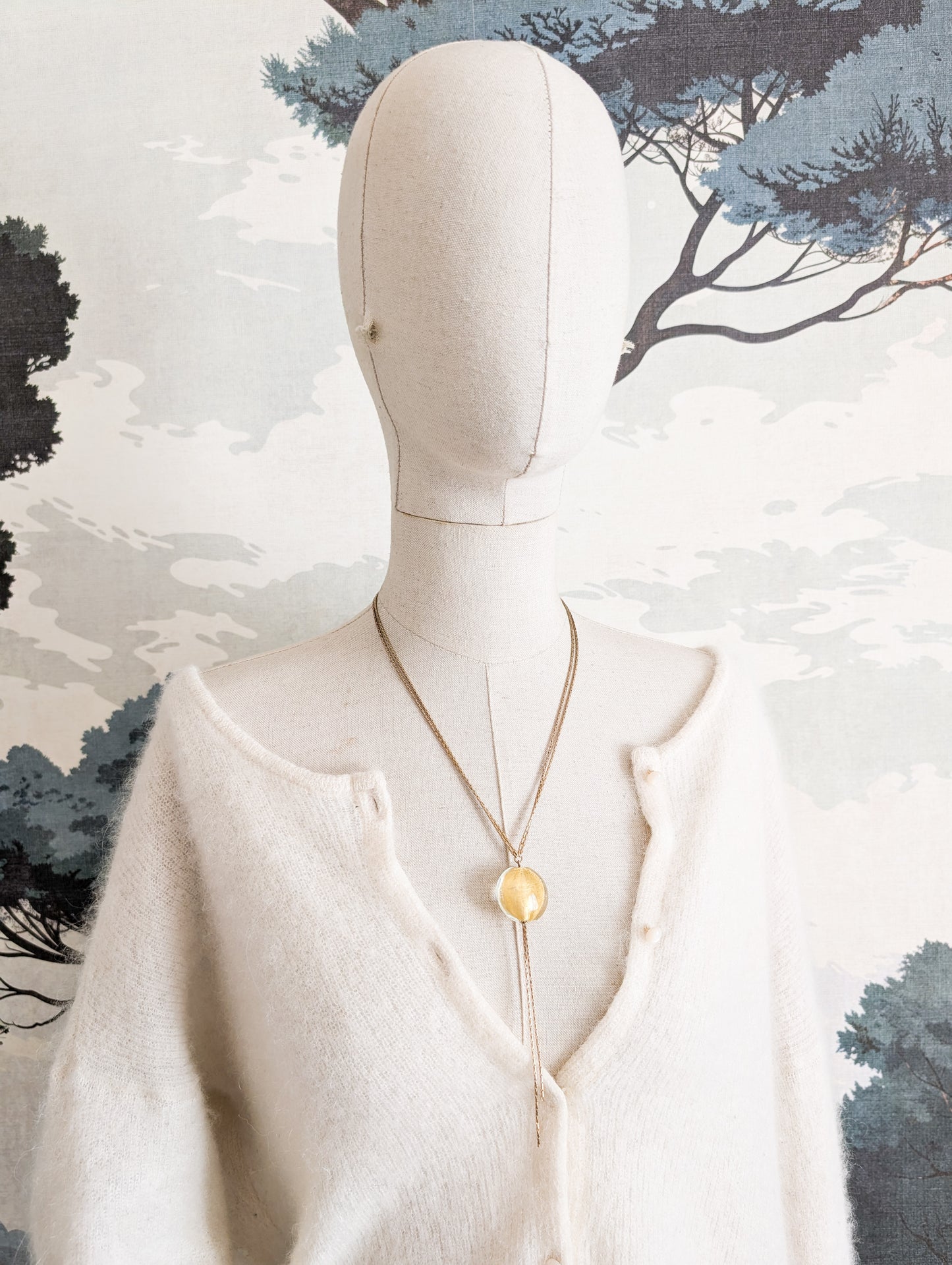 Collier perle verre Agatha
