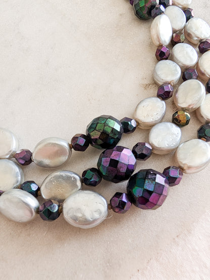 Collier en verre 60's