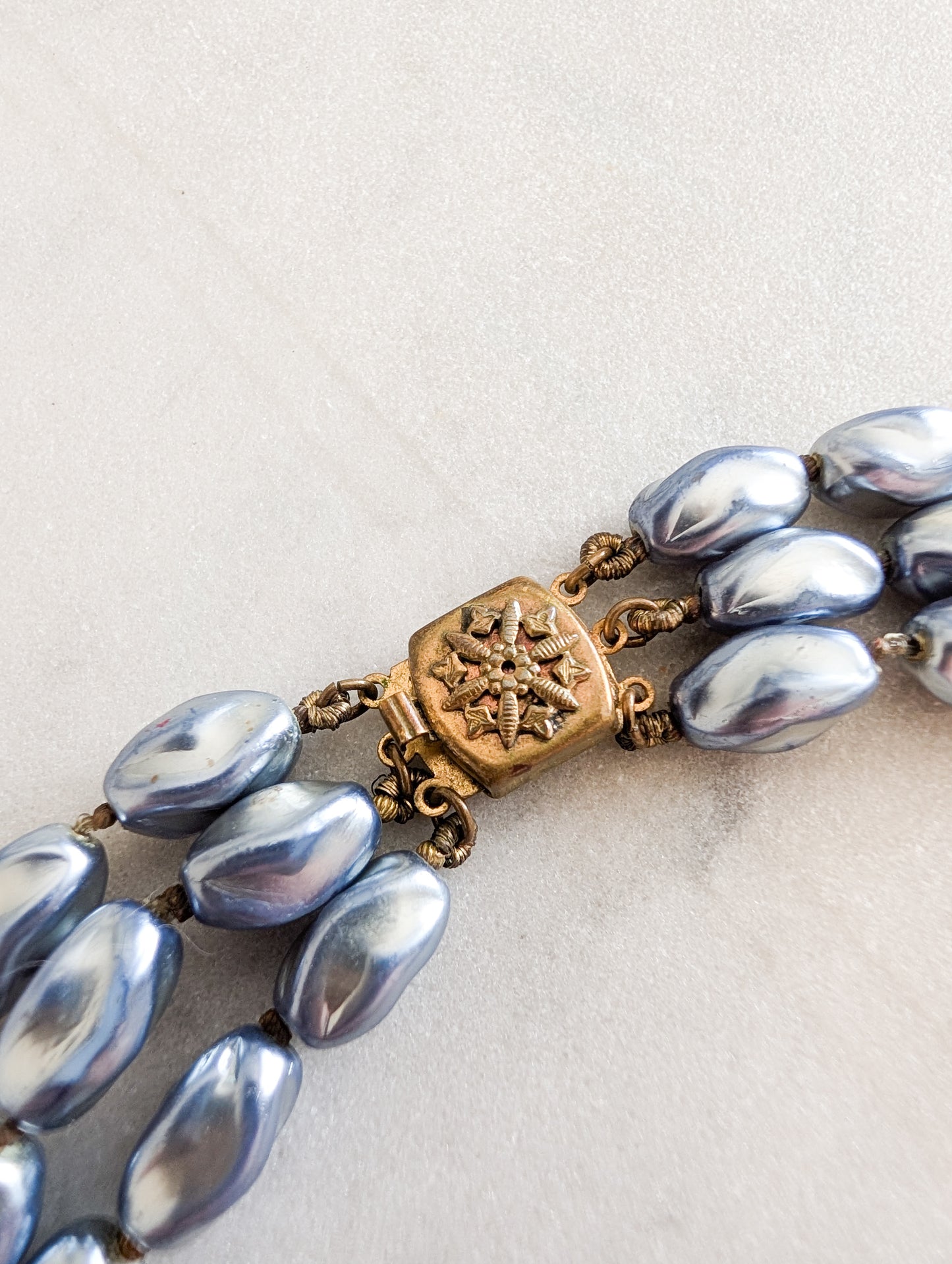 Collier en verre 60's