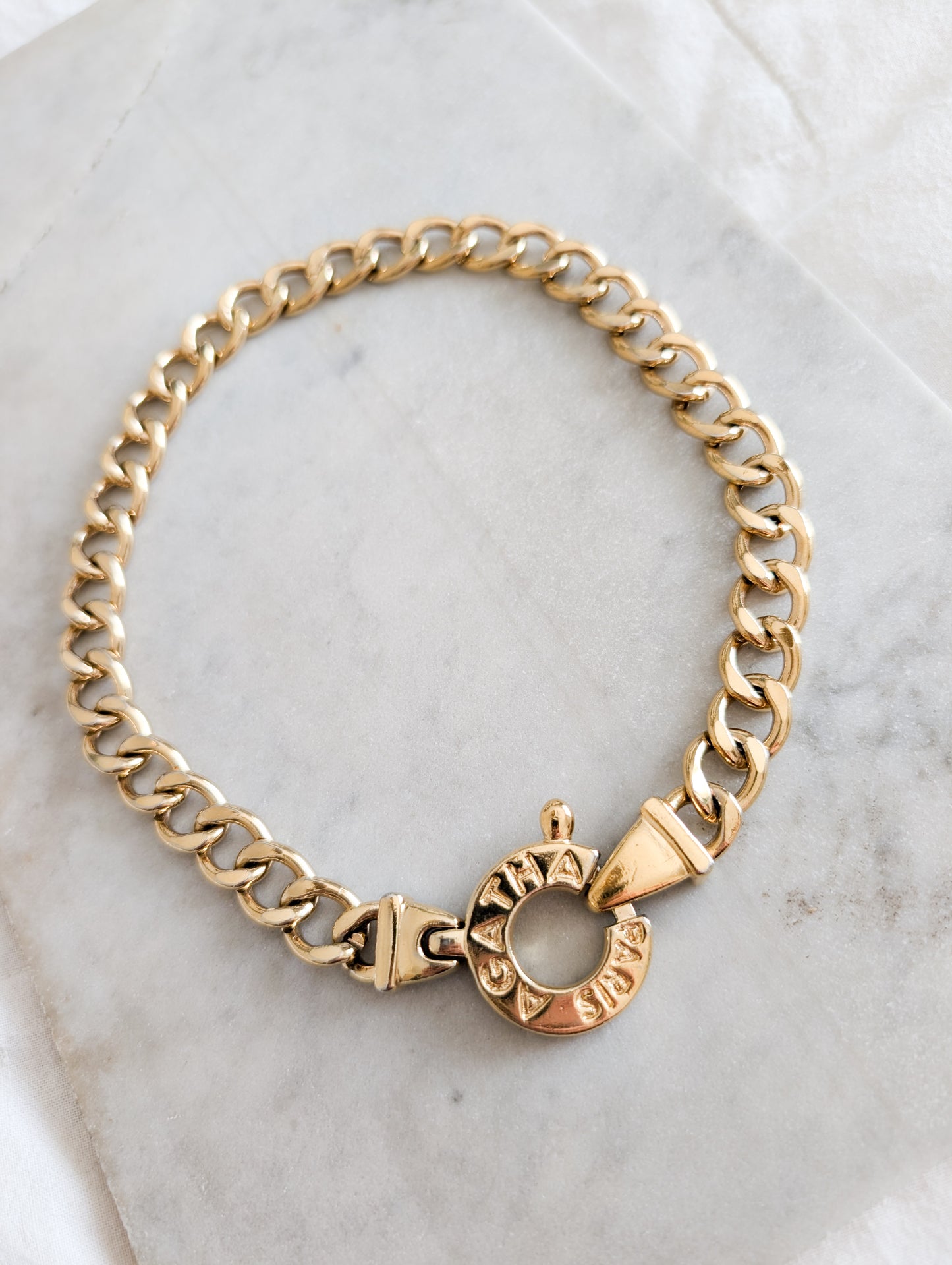 Collier gourmette Agatha