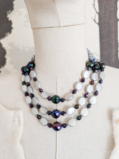 Collier en verre 60's