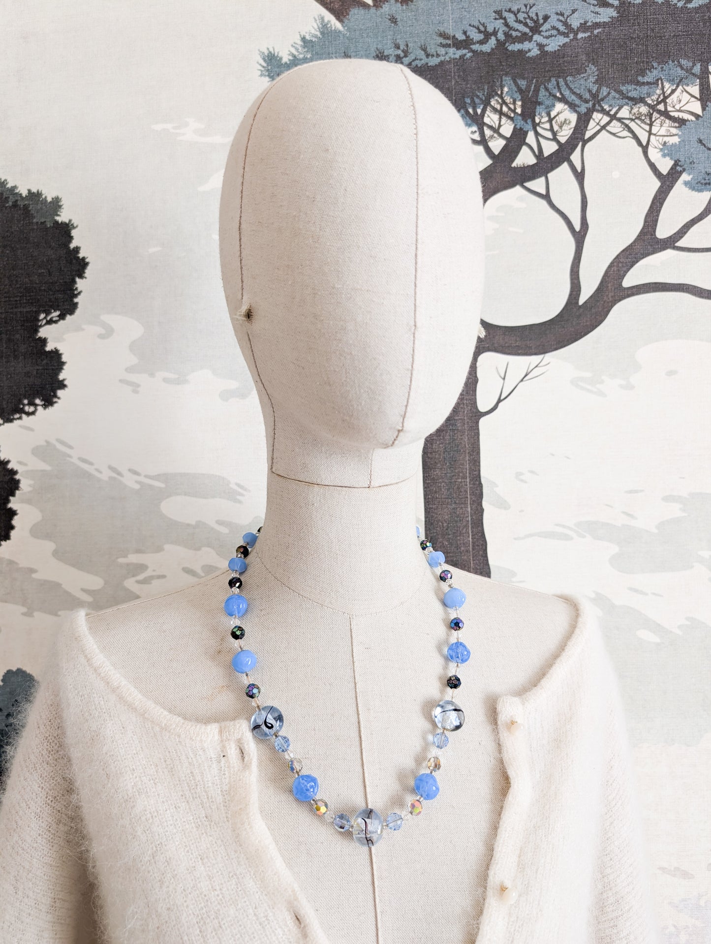 Collier en verre 60's