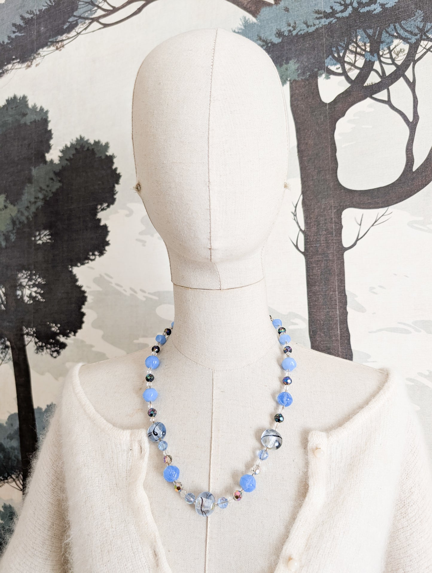 Collier en verre 60's