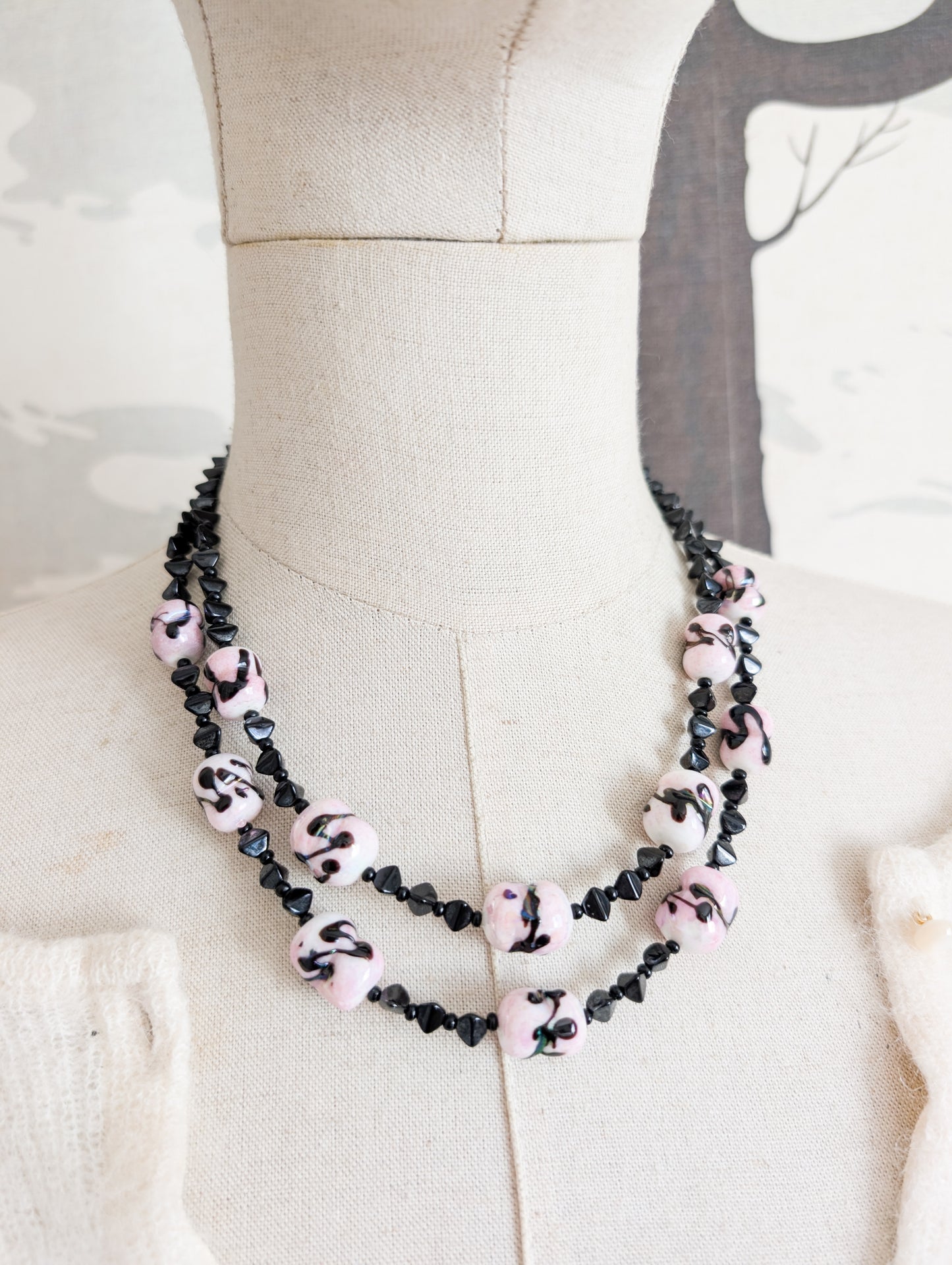 Collier perles en verre de Murano