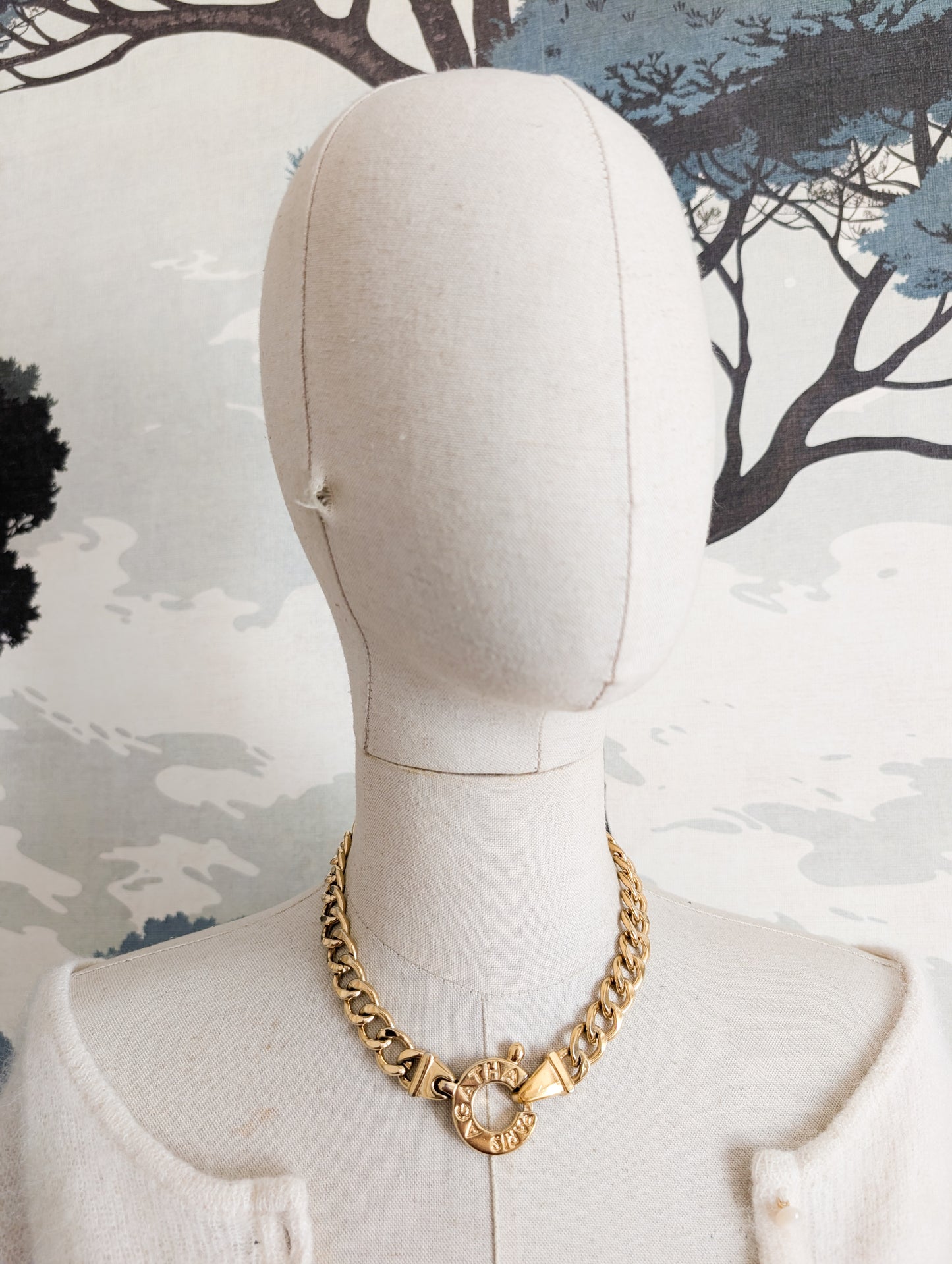 Collier gourmette Agatha