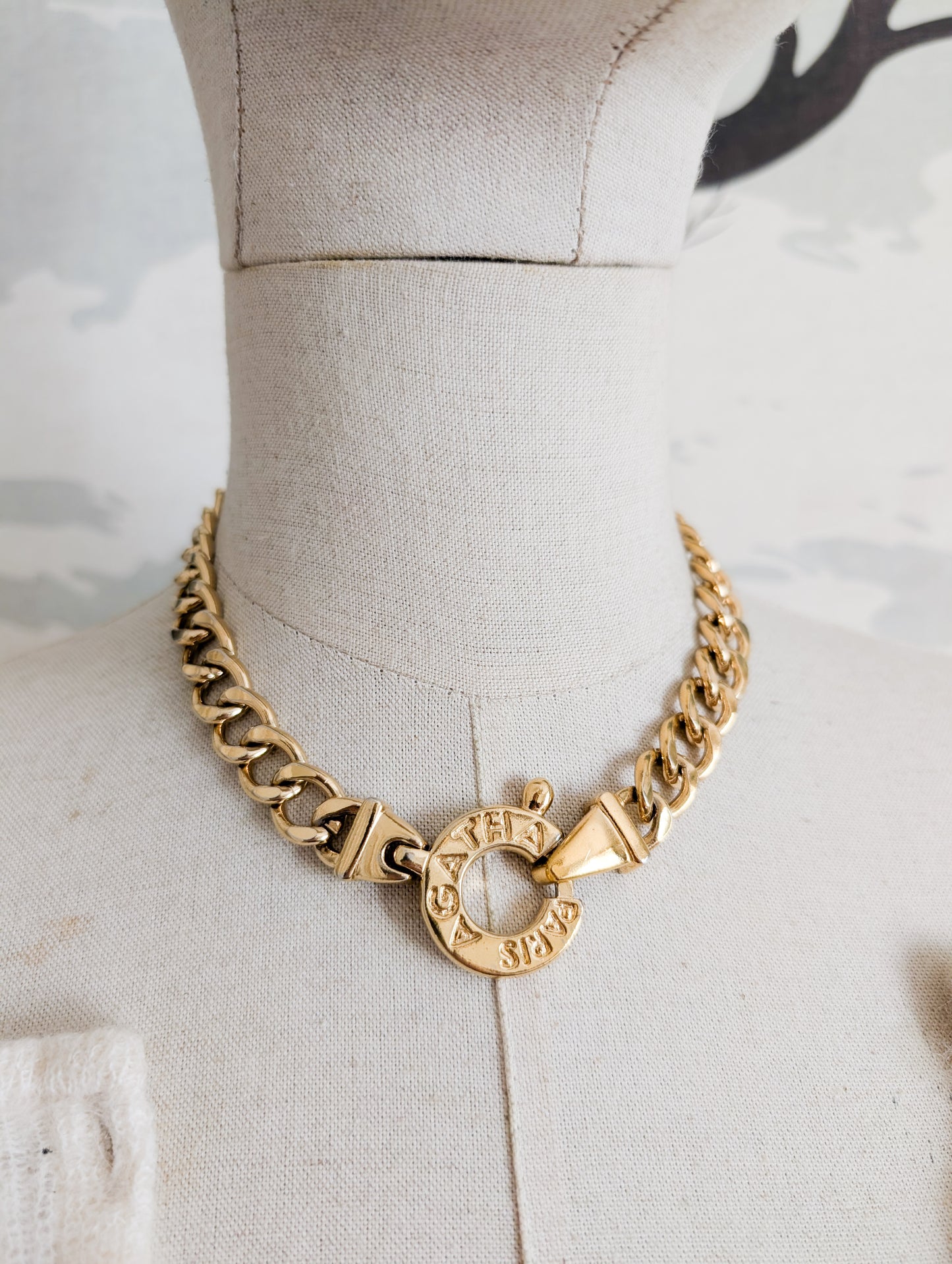 Collier gourmette Agatha
