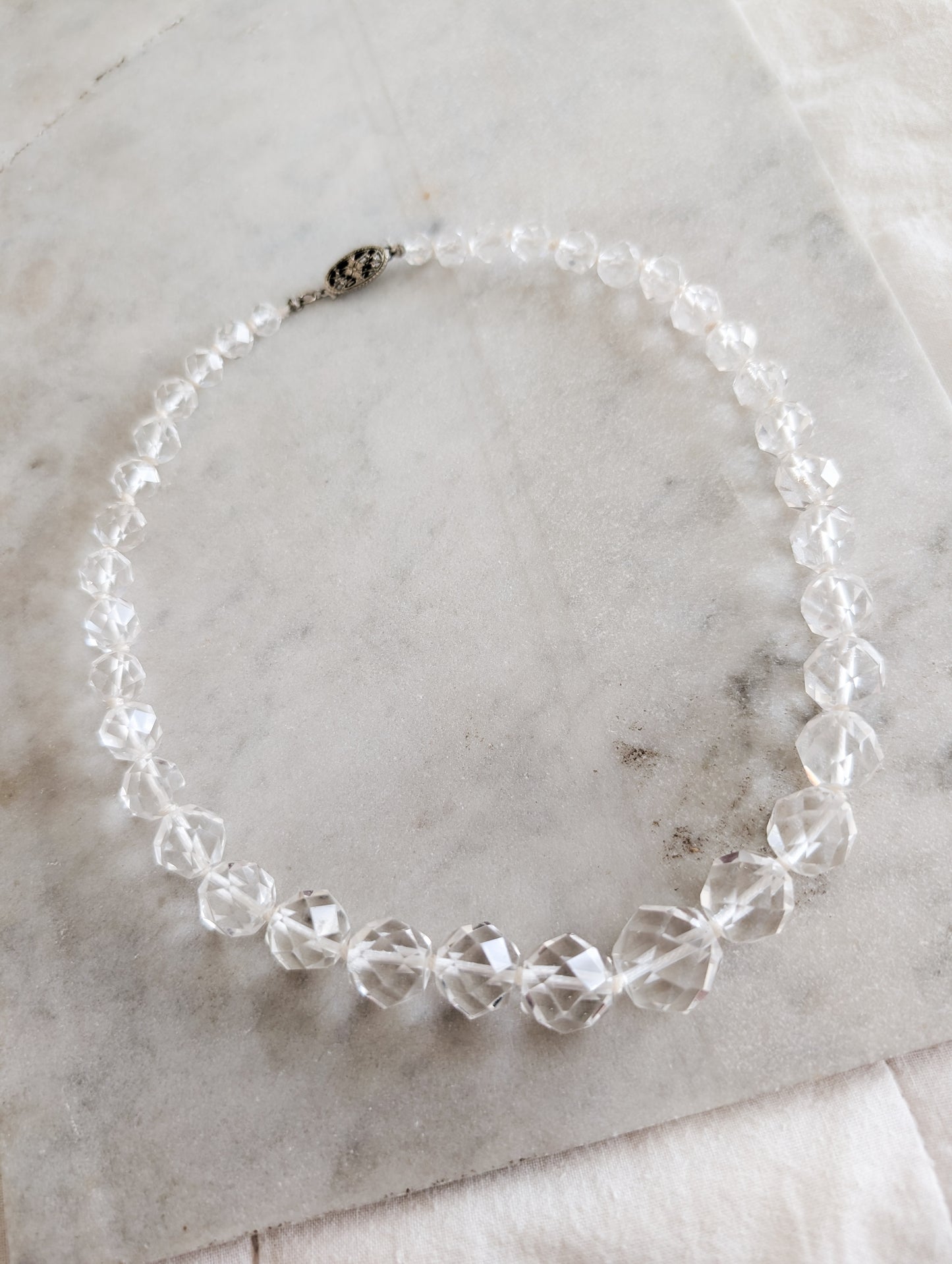 Collier 50's américain en cristal