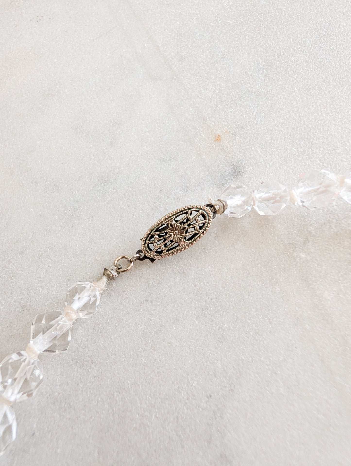 Collier 50's américain en cristal