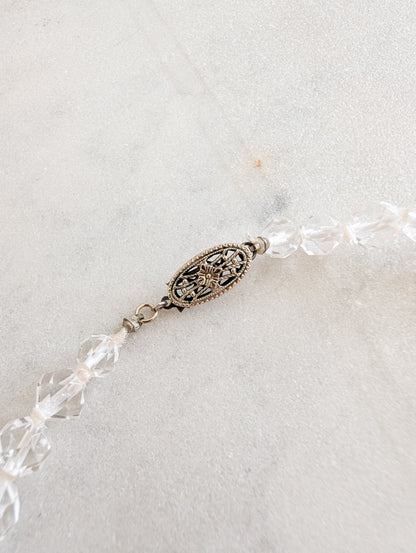 Collier 50's américain en cristal