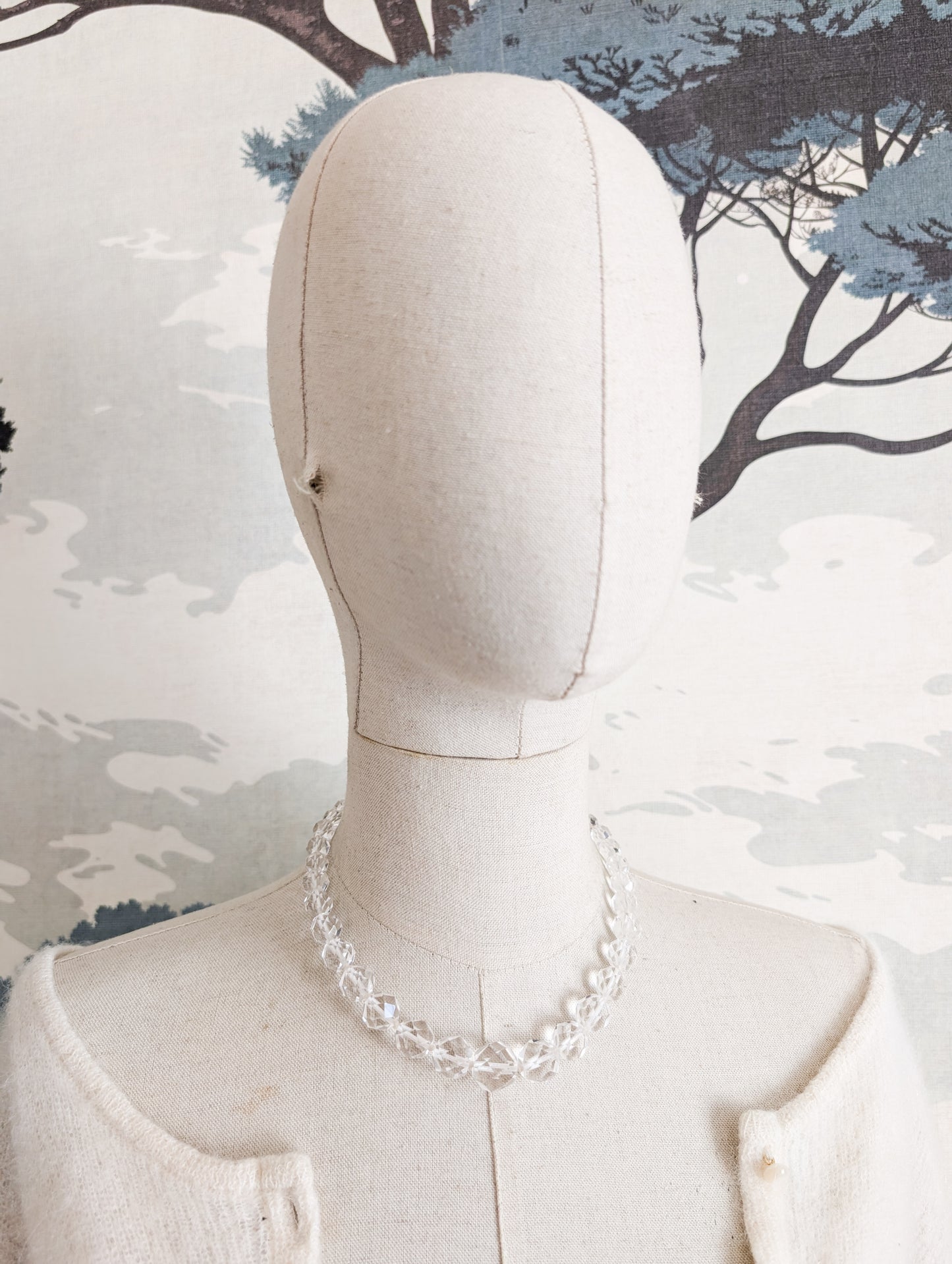 Collier 50's américain en cristal