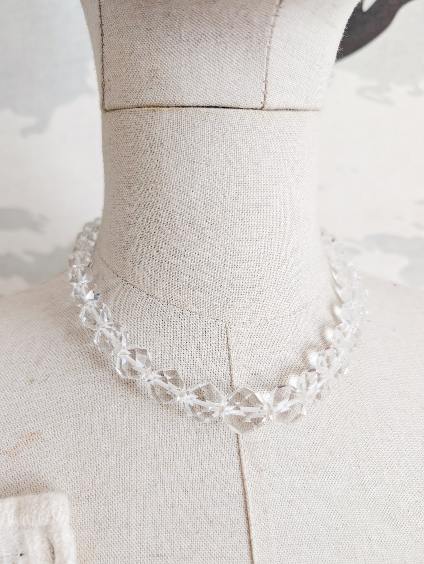 Collier 50's américain en cristal