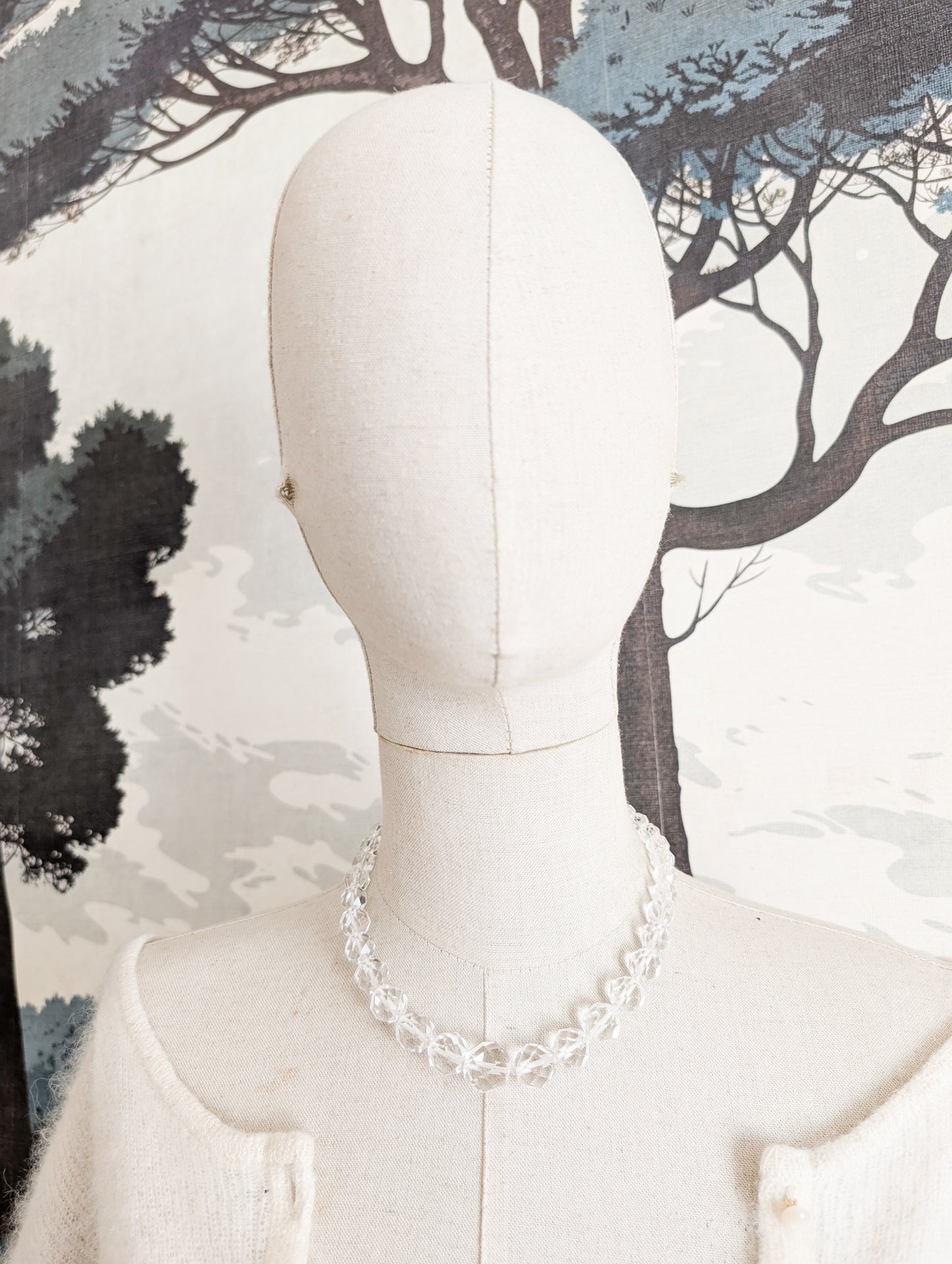 Collier 50's américain en cristal