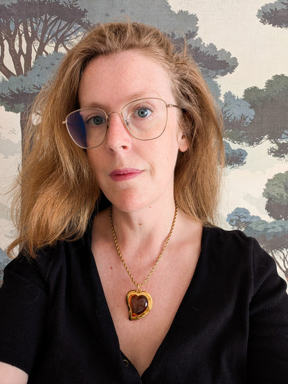 Iconique pendentif cœur Yves Saint Laurent
