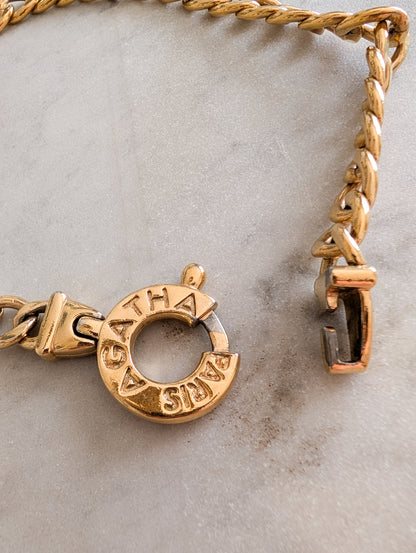 Collier gourmette Agatha