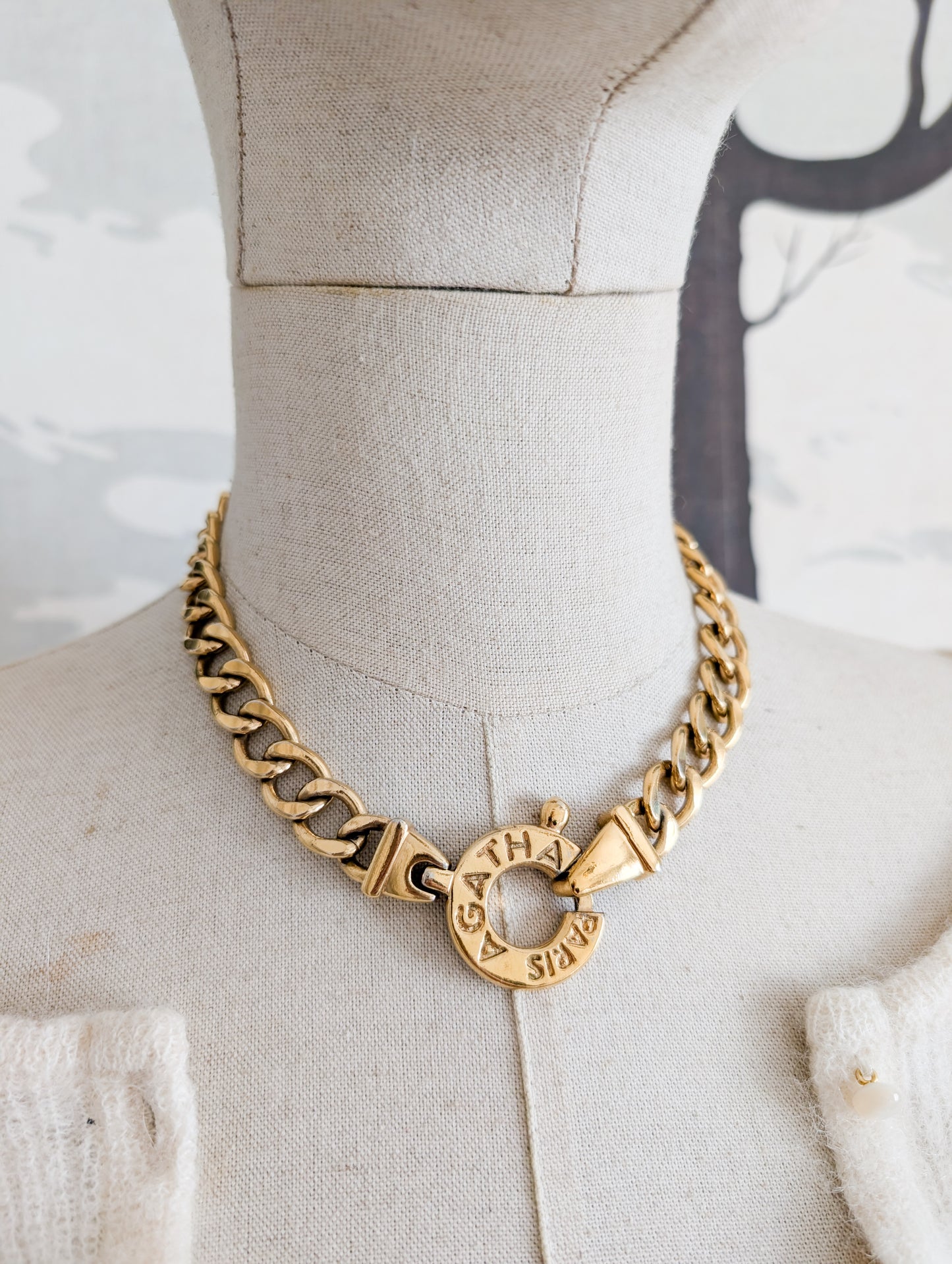 Collier gourmette Agatha