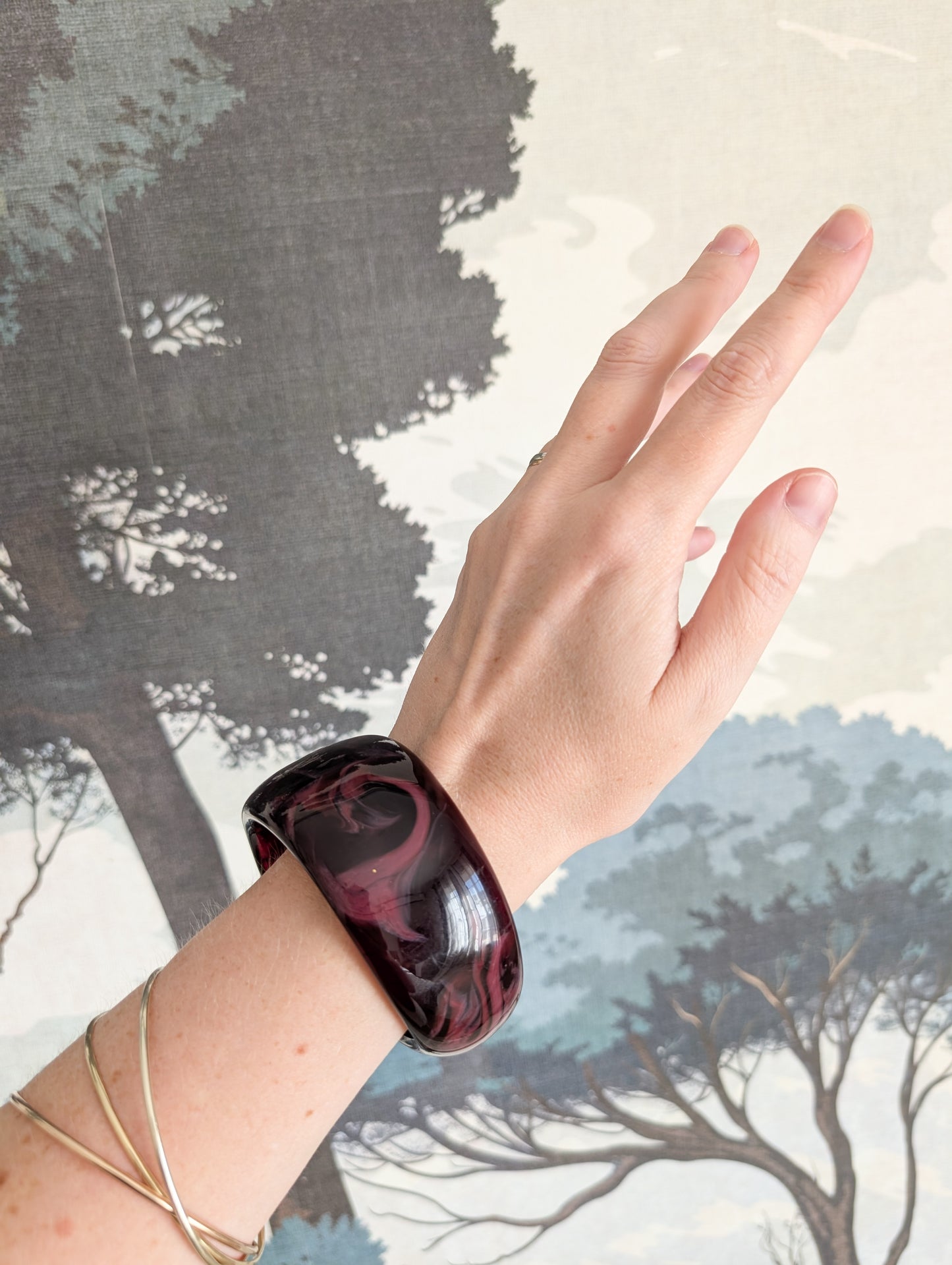 Bracelet Lie de Vin 70's
