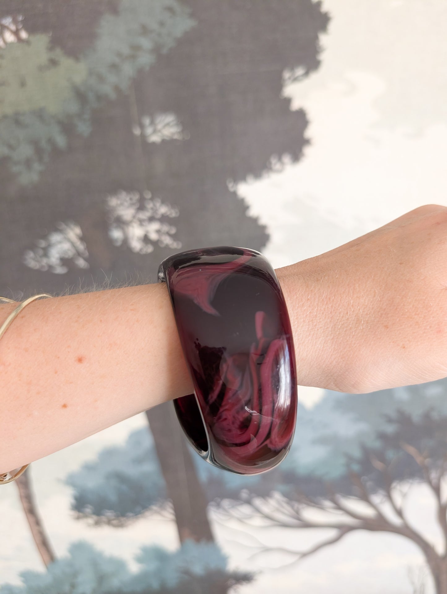 Bracelet Lie de Vin 70's