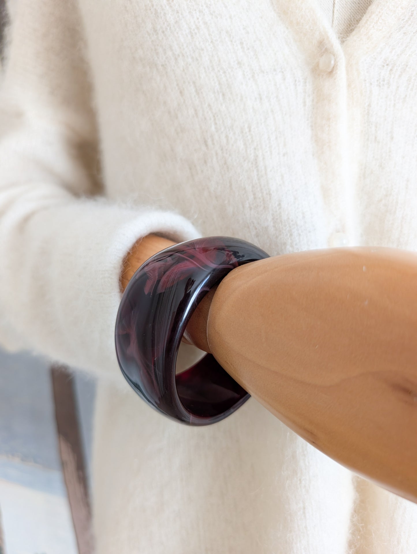 Bracelet Lie de Vin 70's