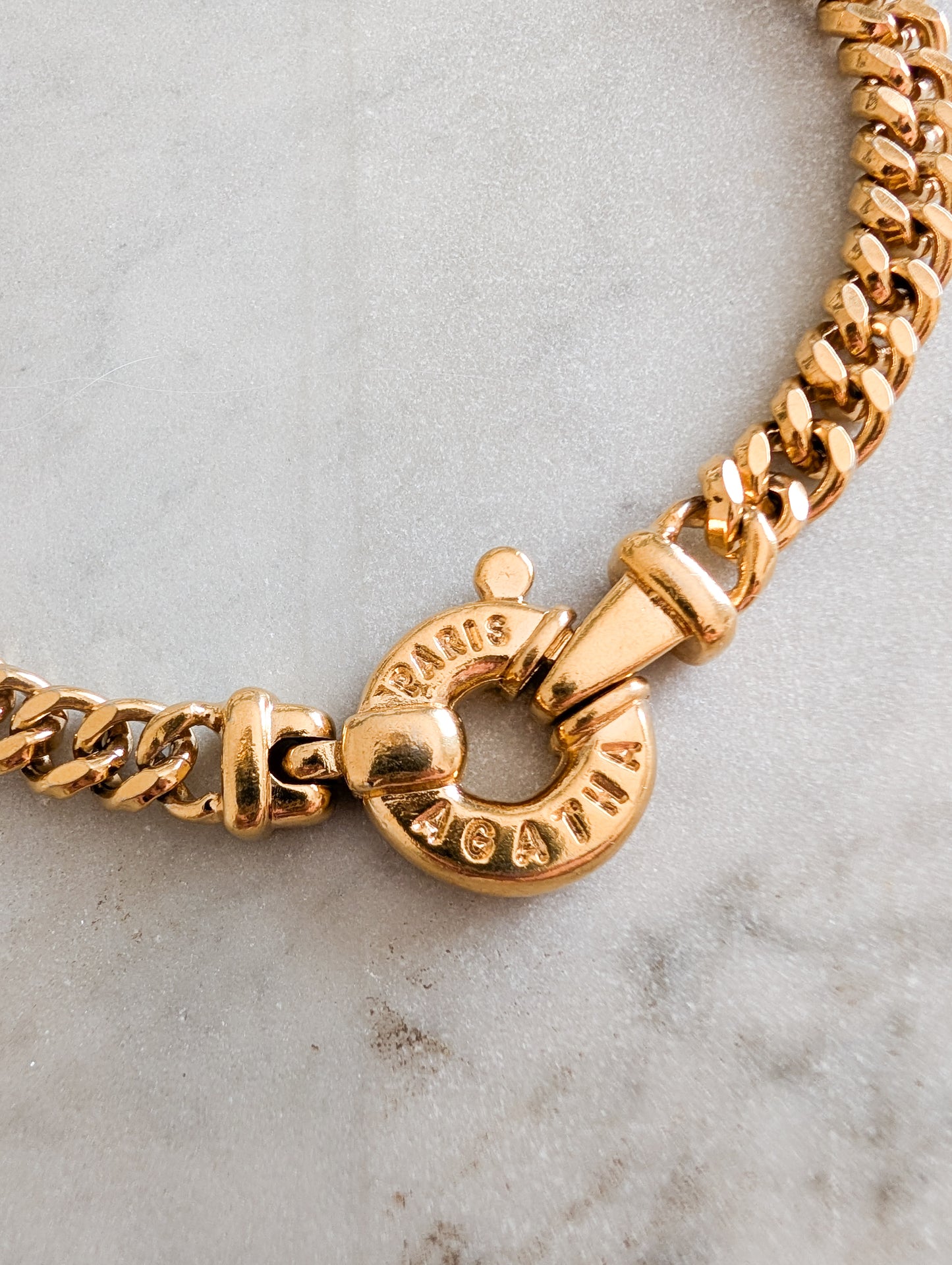 Collier gourmette Agatha