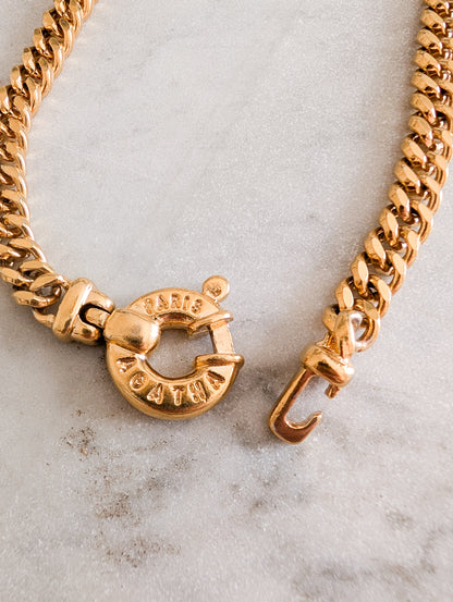 Collier gourmette Agatha