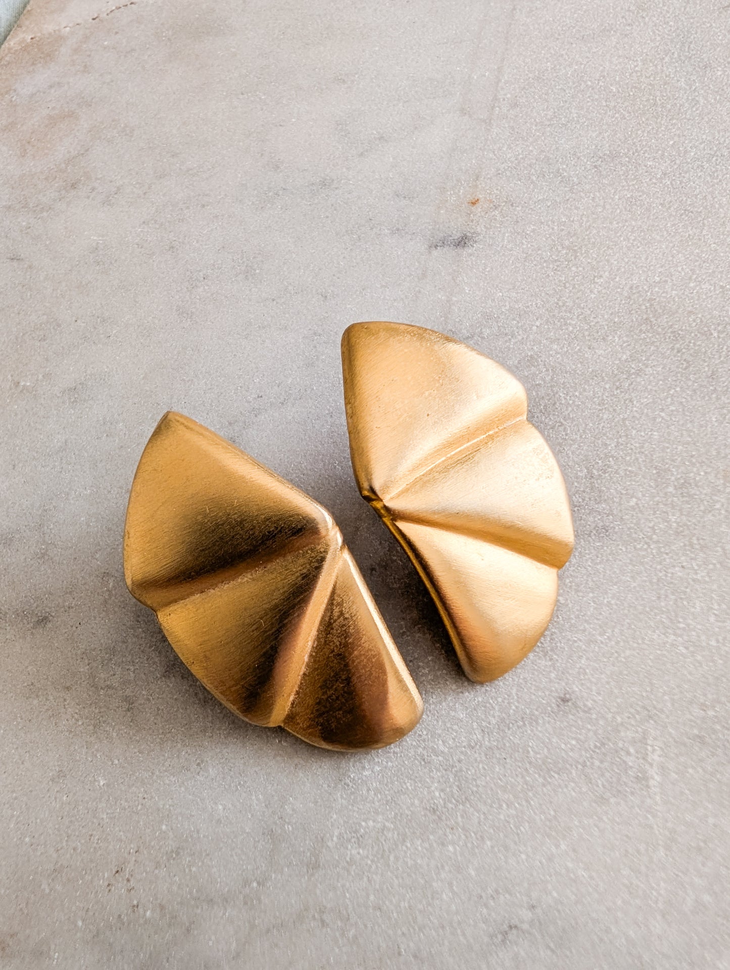Grandes boucles or mat