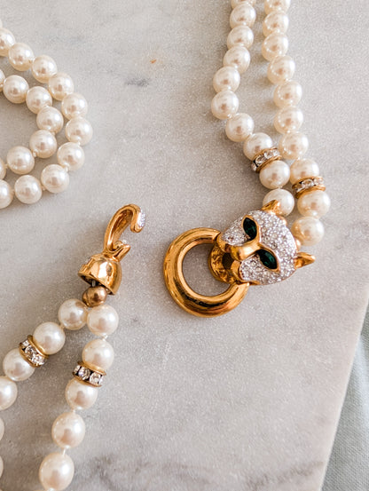 Collier de perles panthère