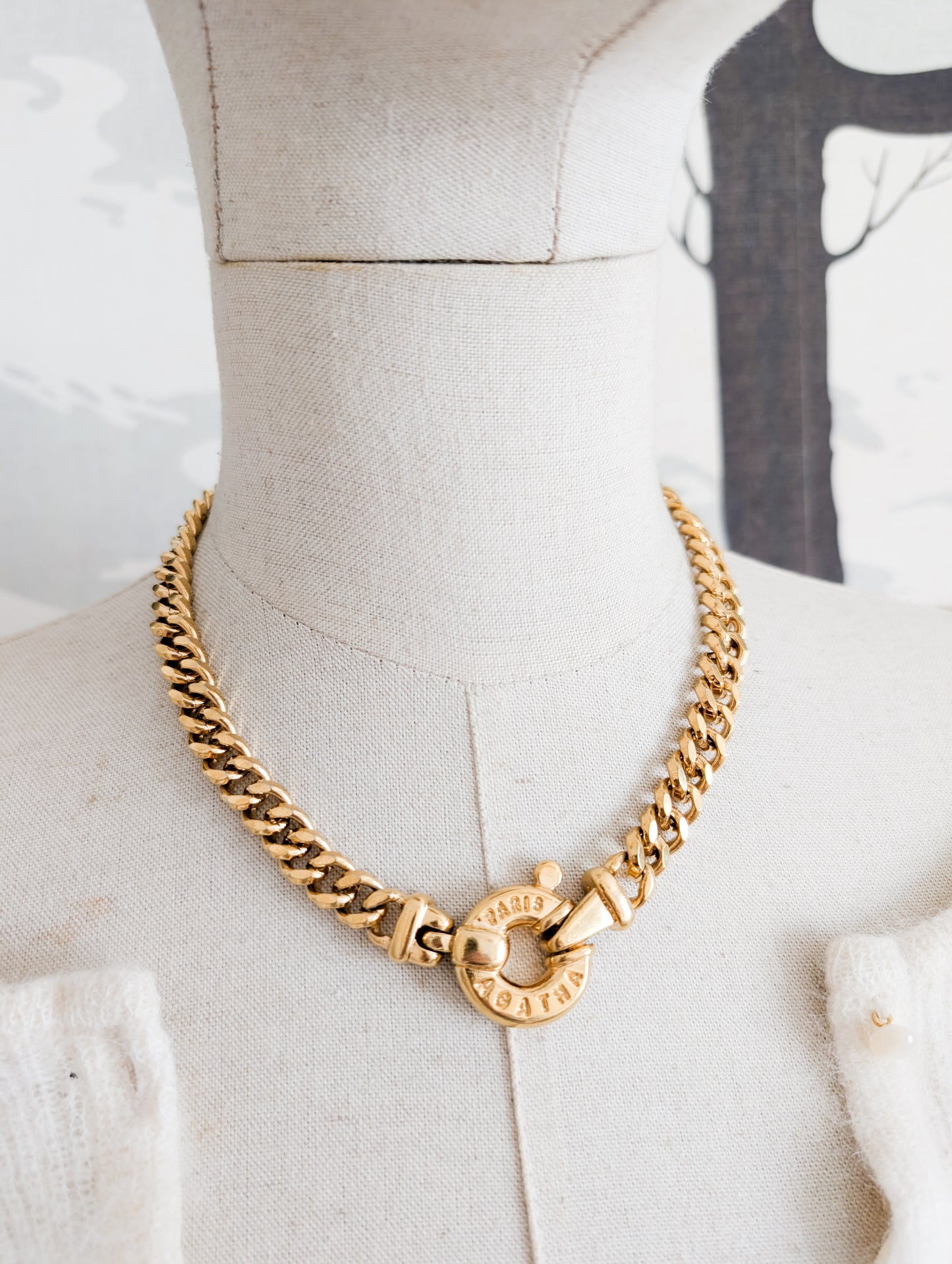 Collier gourmette Agatha