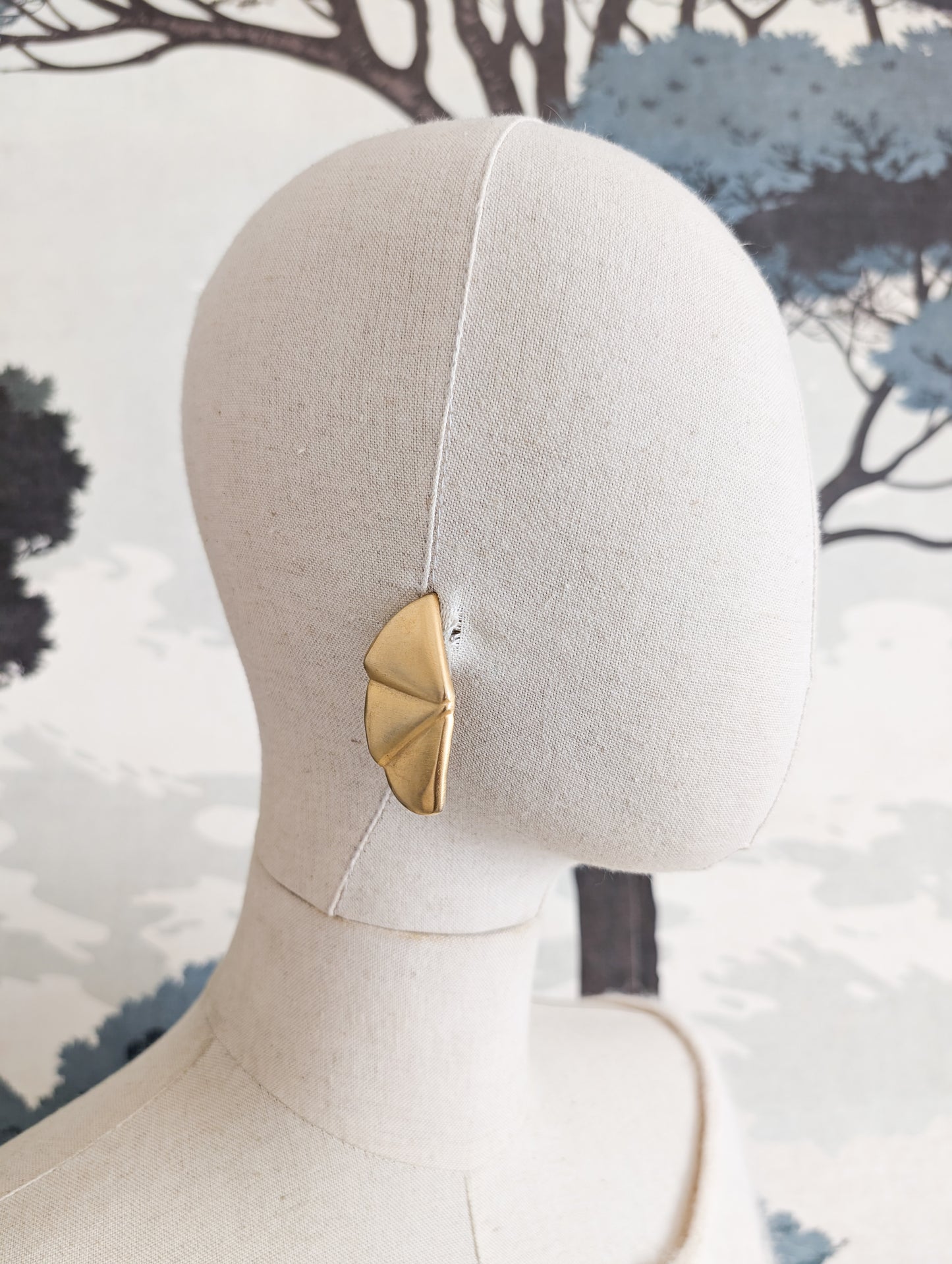Grandes boucles or mat