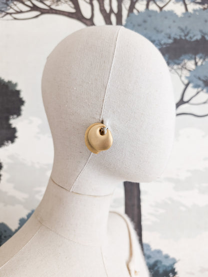 Grandes boucles or mat