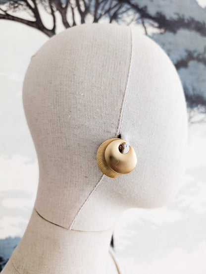 Grandes boucles or mat