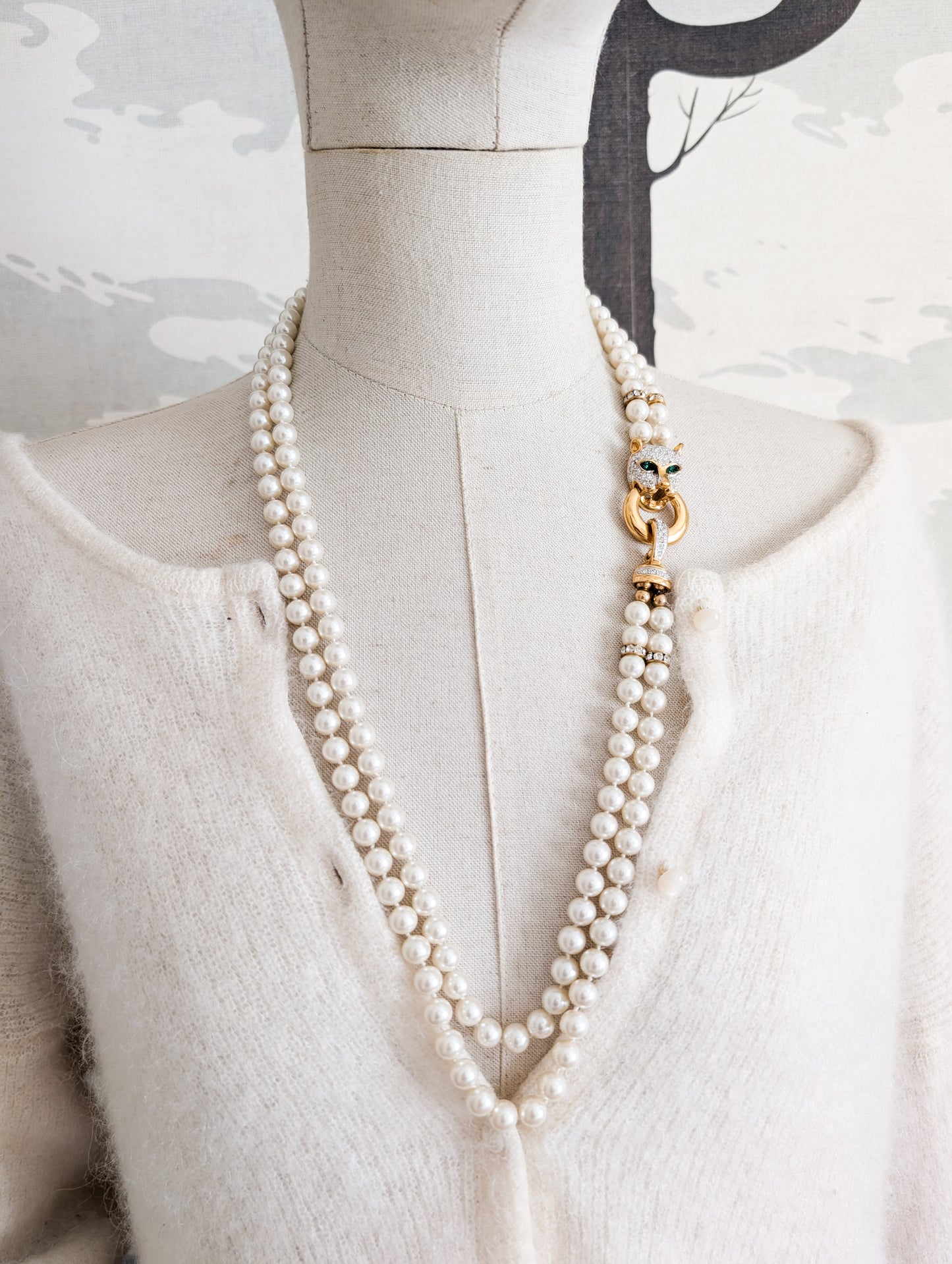 Collier de perles panthère