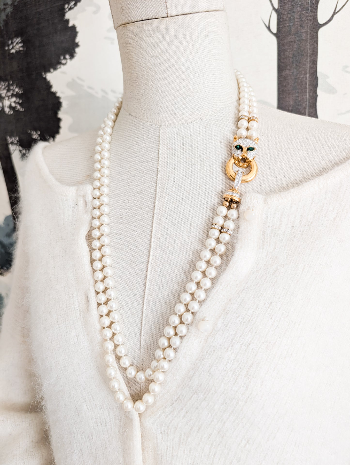 Collier de perles panthère