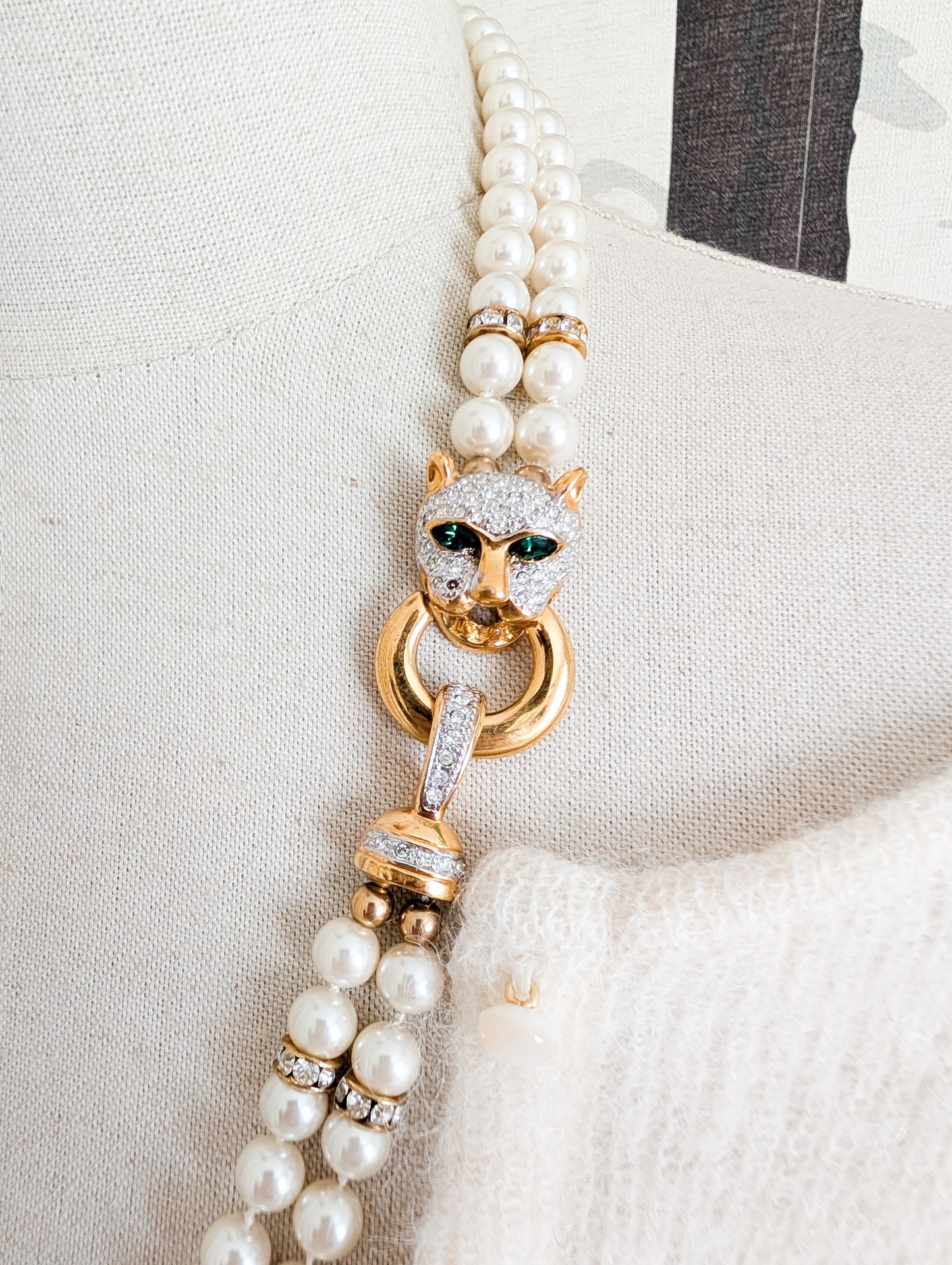 Collier de perles panthère