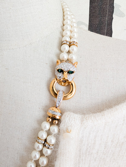 Collier de perles panthère