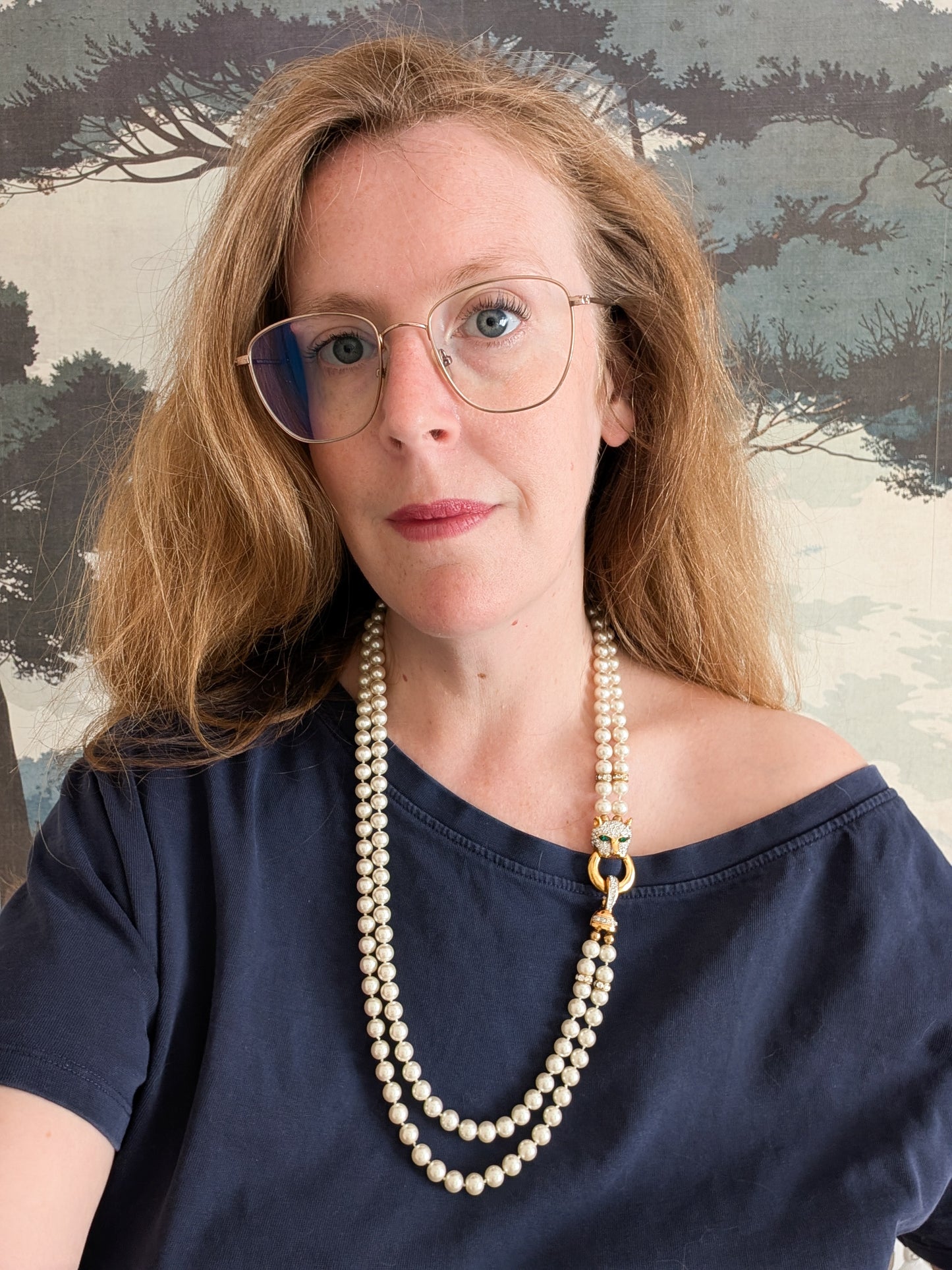Collier de perles panthère
