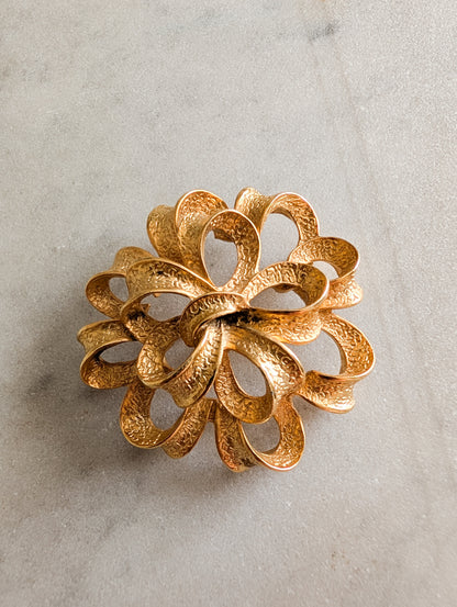 Broche américaine fleur 50's