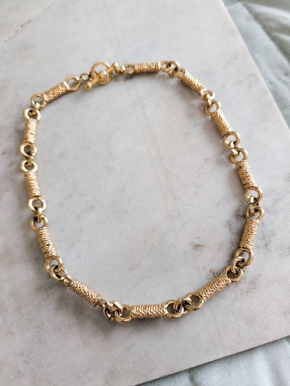 Collier maille bobine