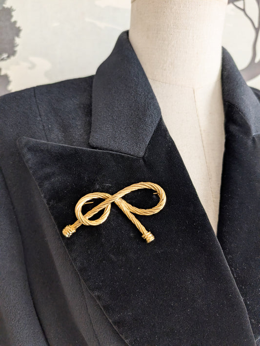 Broche 80's cordelette