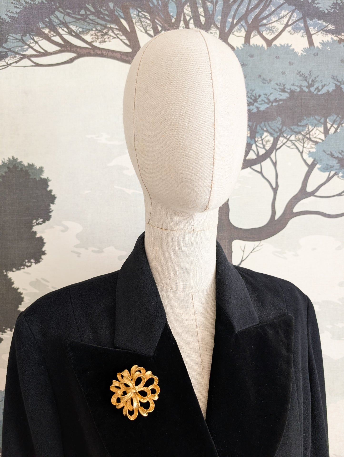 Broche américaine fleur 50's