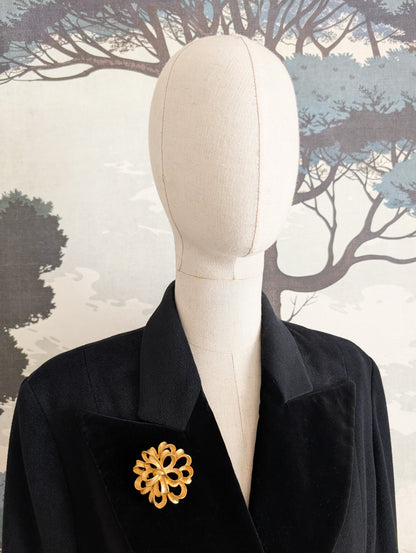 Broche américaine fleur 50's
