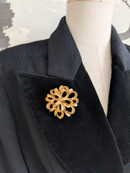 Broche américaine fleur 50's