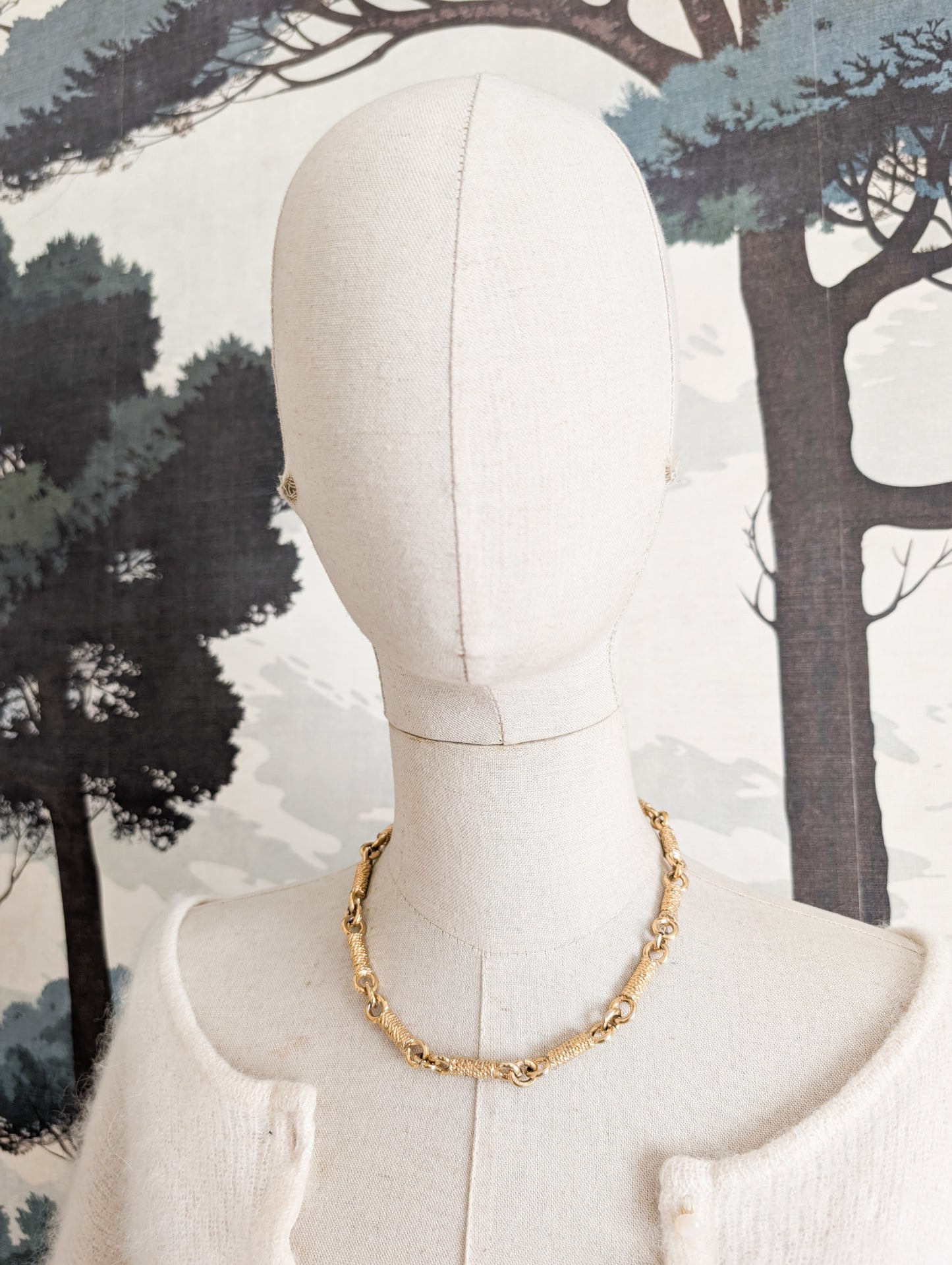 Collier maille bobine